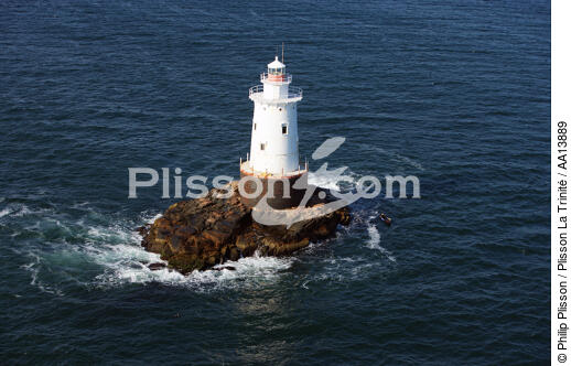 Sakonnet Point Light in the state of Rhode Island. - © Philip Plisson / Plisson La Trinité / AA13889 - Photo Galleries - United States [The]