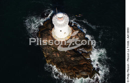 Sakonnet Point Light in the state of Rhode Island. - © Philip Plisson / Plisson La Trinité / AA13890 - Photo Galleries - Lighthouse [Rhode Island]