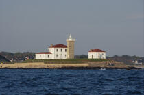 Watch Hill Light in the state of Rhode Island. © Philip Plisson / Plisson La Trinité / AA13893 - Photo Galleries - American Lighthouses