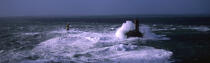 Storm on Vieille lighthouse. © Philip Plisson / Plisson La Trinité / AA13943 - Photo Galleries - Storm at sea