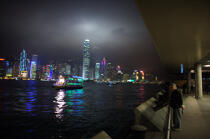 Hong-Kong by night. © Philip Plisson / Plisson La Trinité / AA13974 - Nos reportages photos - Moment de la journée
