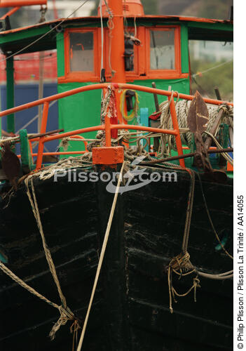 Bateau de pêche à Aberdeen. - © Philip Plisson / Plisson La Trinité / AA14055 - Nos reportages photos - Elément d'un bateau