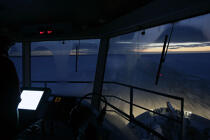 A bord d'un brise glace en mer Baltique. © Philip Plisson / Pêcheur d’Images / AA14118 - Nos reportages photos - Brise Glace en mer Baltique
