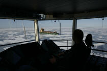 On board of an icebreaker in the Baltic sea. © Philip Plisson / Plisson La Trinité / AA14120 - Photo Galleries - Cargo ship