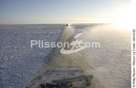 On board of an icebreaker in the Baltic sea. - © Philip Plisson / Plisson La Trinité / AA14122 - Photo Galleries - Baltic sea