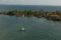 L'archipel des San Blas au Panama. © Philip Plisson / Plisson La Trinité / AA14125 - Nos reportages photos - Archipel