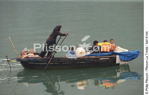 Dans la baie d'Ha Long. - © Philip Plisson / Plisson La Trinité / AA14144 - Nos reportages photos - Vietnam
