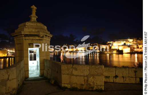 La Vallette à Malte. - © Philip Plisson / Plisson La Trinité / AA14157 - Nos reportages photos - Nuit