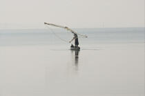 Pêche dans le Kerala, Inde. © Philip Plisson / Plisson La Trinité / AA14216 - Nos reportages photos - Mer