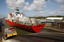 Ecluse sur le Canal de Panama. © Philip Plisson / Plisson La Trinité / AA14237 - Nos reportages photos - Panama