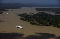 Le canal de Panama. © Philip Plisson / Plisson La Trinité / AA14264 - Nos reportages photos - Levant [le]