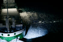 Icebreaker in the Baltic sea. © Philip Plisson / Plisson La Trinité / AA14301 - Photo Galleries - Night