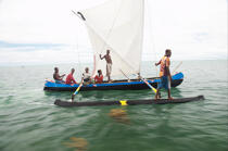 Anakao - Madagascar. © Philip Plisson / Plisson La Trinité / AA14387 - Photo Galleries - Rowing boat