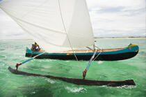 Anakao - Madagascar. © Philip Plisson / Plisson La Trinité / AA14414 - Photo Galleries - Rowing boat