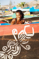 Anakao - Madagascar. © Philip Plisson / Plisson La Trinité / AA14424 - Photo Galleries - Rowing boat