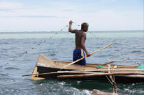 Anakao - Madagascar. © Philip Plisson / Plisson La Trinité / AA14433 - Nos reportages photos - Filet de pêche