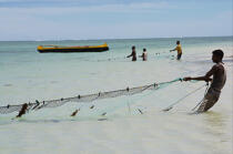 Anakao - Madagascar. © Philip Plisson / Plisson La Trinité / AA14437 - Nos reportages photos - Filet de pêche