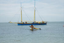 Anakao - Madagascar. © Philip Plisson / Plisson La Trinité / AA14447 - Photo Galleries - Rowing boat