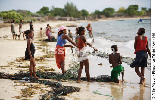 Ifaty - Madagascar. - © Philip Plisson / Plisson La Trinité / AA14466 - Nos reportages photos - Pêche à la senne