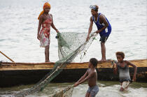 Ifaty - Madagascar. © Philip Plisson / Plisson La Trinité / AA14472 - Nos reportages photos - Filet de pêche