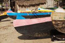 Ifaty - Madagascar. © Philip Plisson / Plisson La Trinité / AA14480 - Nos reportages photos - Elément d'un bateau