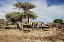 Ifaty - Madagascar. © Philip Plisson / Plisson La Trinité / AA14593 - Nos reportages photos - Bateau à rames