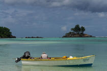 Seychelles. © Philip Plisson / Plisson La Trinité / AA14975 - Photo Galleries - Rowing boat