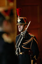 Republican guard. Palais Bourbon © Philip Plisson / Plisson La Trinité / AA15105 - Photo Galleries - Regiment of infantry