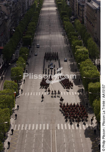 Republican guard. 14 july parad - © Philip Plisson / Plisson La Trinité / AA15157 - Photo Galleries - Tradition