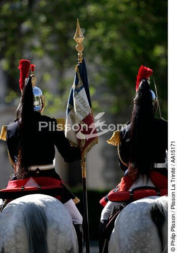 La garde à l'étendard - © Philip Plisson / Plisson La Trinité / AA15171 - Nos reportages photos - Défilé