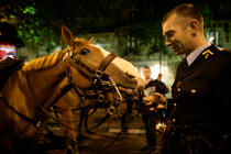 Chaque cavalier dispose de son cheval © Philip Plisson / Plisson La Trinité / AA15188 - Nos reportages photos - Mammifère