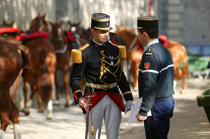 Republican guard. Quartier des Célestins © Philip Plisson / Plisson La Trinité / AA15217 - Photo Galleries - Regiment of cavalry
