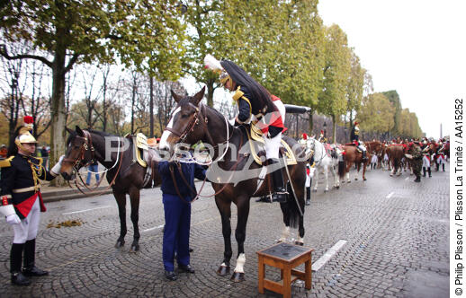 Republican guard. - © Philip Plisson / Plisson La Trinité / AA15252 - Photo Galleries - Champs Elysées