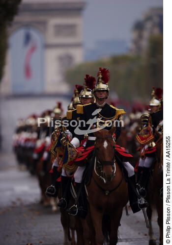 Republican guard. - © Philip Plisson / Plisson La Trinité / AA15255 - Photo Galleries - Regiment of cavalry