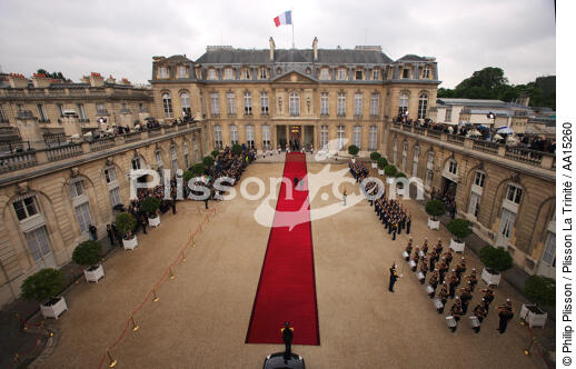 Palais de l'Elysée. Investiture du Président de la République - © Philip Plisson / Plisson La Trinité / AA15260 - Nos reportages photos - Site [75]