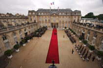 Palais de l'Elysée. Investiture du Président de la République © Philip Plisson / Plisson La Trinité / AA15260 - Nos reportages photos - Paris
