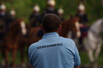 Republican guard. © Philip Plisson / Plisson La Trinité / AA15270 - Photo Galleries - Regiment of cavalry