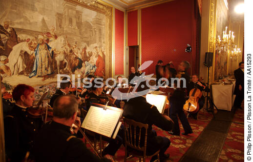 Palais de l'Elysée. Orchestre - © Philip Plisson / Plisson La Trinité / AA15293 - Nos reportages photos - Musicien