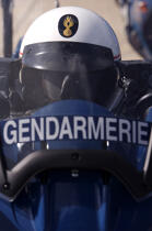 Détail d'uniforme. Escadron motocycliste © Philip Plisson / Plisson La Trinité / AA15311 - Nos reportages photos - Gendarmerie