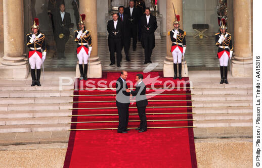 Republican guard. Palais de l'Elysée - © Philip Plisson / Plisson La Trinité / AA15316 - Photo Galleries - Army