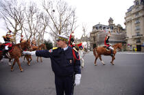 Republican guard. © Philip Plisson / Plisson La Trinité / AA15318 - Photo Galleries - Regiment of cavalry