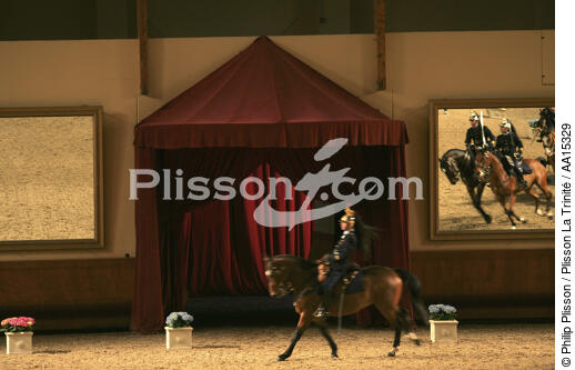 Republican guard. Cadre noir de Saumur. - © Philip Plisson / Plisson La Trinité / AA15329 - Photo Galleries - Army
