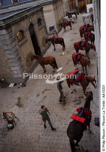 Republican guard. Quartier des Célestins - © Philip Plisson / Plisson La Trinité / AA15331 - Photo Galleries - Horse