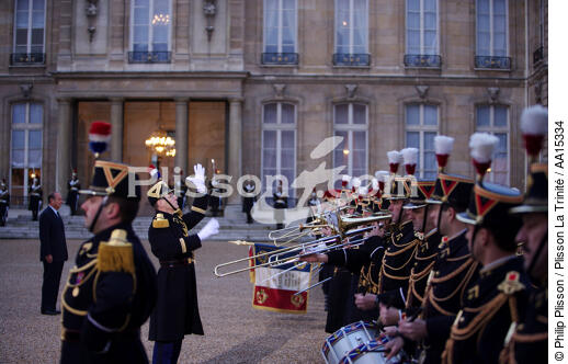 Palais de l'Elysée. 1er régiment d'infanterie - © Philip Plisson / Plisson La Trinité / AA15334 - Nos reportages photos - Site [75]