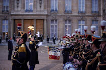 Palais de l'Elysée. 1er régiment d'infanterie © Philip Plisson / Plisson La Trinité / AA15334 - Nos reportages photos - Gendarmerie