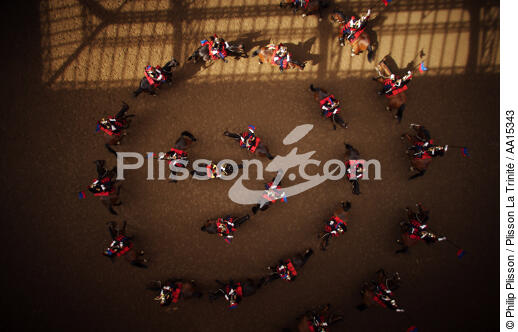Quartier des Célestins. Carrousel - © Philip Plisson / Plisson La Trinité / AA15343 - Nos reportages photos - Régiment de cavalerie