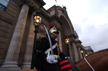 Republican guard. Palais de l'Elysée © Philip Plisson / Plisson La Trinité / AA15351 - Photo Galleries - Army