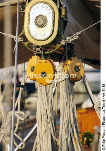 Classic Week 2007 - © Philip Plisson / Plisson La Trinité / AA15418 - Photo Galleries - Ropes and rigging