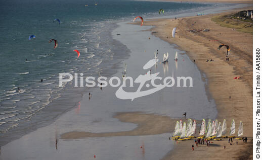 La plage de Penthièvre. - © Philip Plisson / Plisson La Trinité / AA15660 - Nos reportages photos - Penthièvre