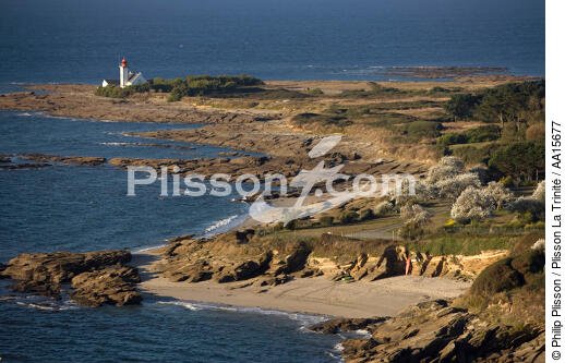 Pointe de chats on Groix island - © Philip Plisson / Plisson La Trinité / AA15677 - Photo Galleries - Lighthouse [56]